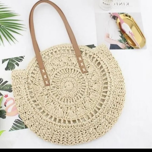 BOHEMIAN VINTAGE HIPPIE RATTAN BAG - Picture 13 of 14